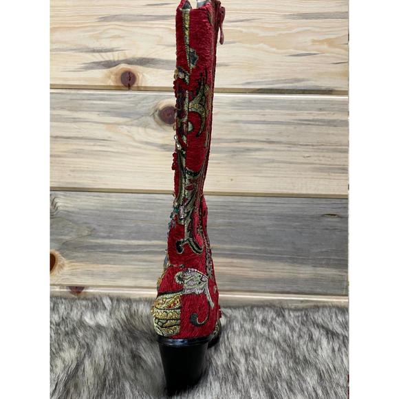 NEW HELEN'S HEART crystal embellished boot in red - Picture 5 of 6